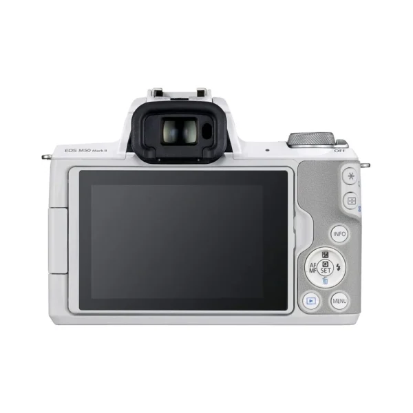 Canon EOS M50 Mark II Mirrorless Camera with 15-45mm Lens (White) - Image 4